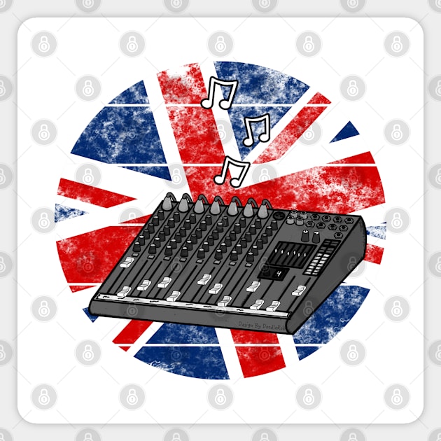 Sound Engineer UK Flag British Musician Sticker by doodlerob